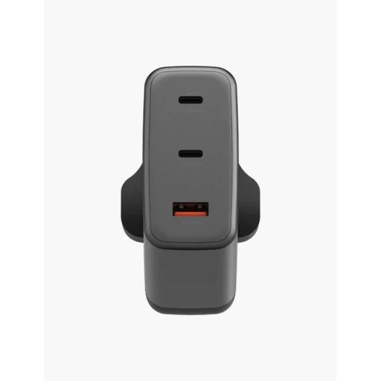 Energea ampcharge mini 100, 2c1a pd/pps/qc3.0 gan wall charger,100w (uk) - gunmetal